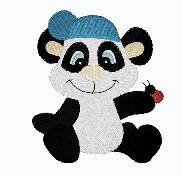 Pandabär mit Cap