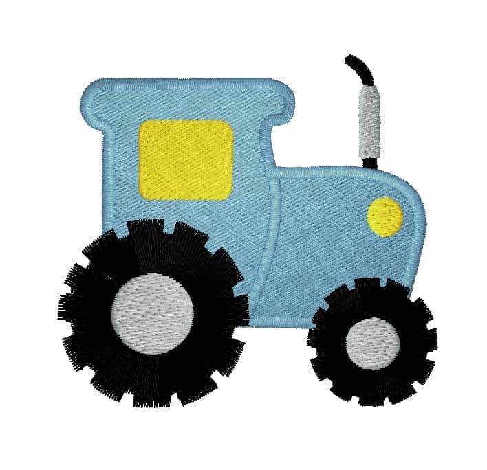 Traktor hellblau