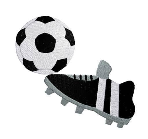 Fußball und Schuh