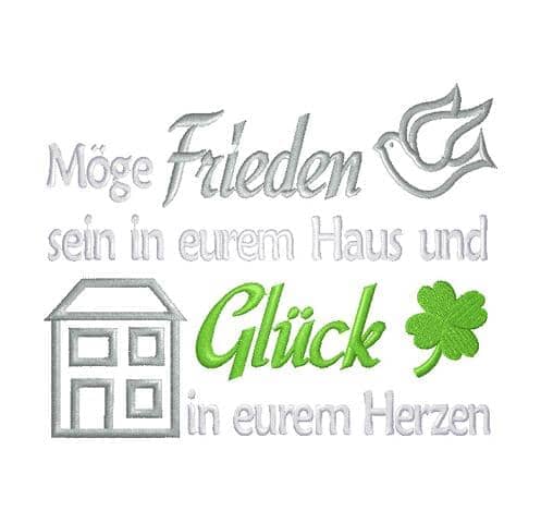 Irischer Friedensspruch für Haus