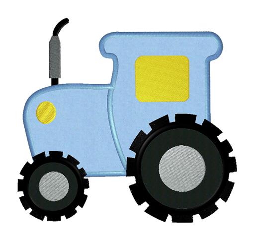 Traktor blau